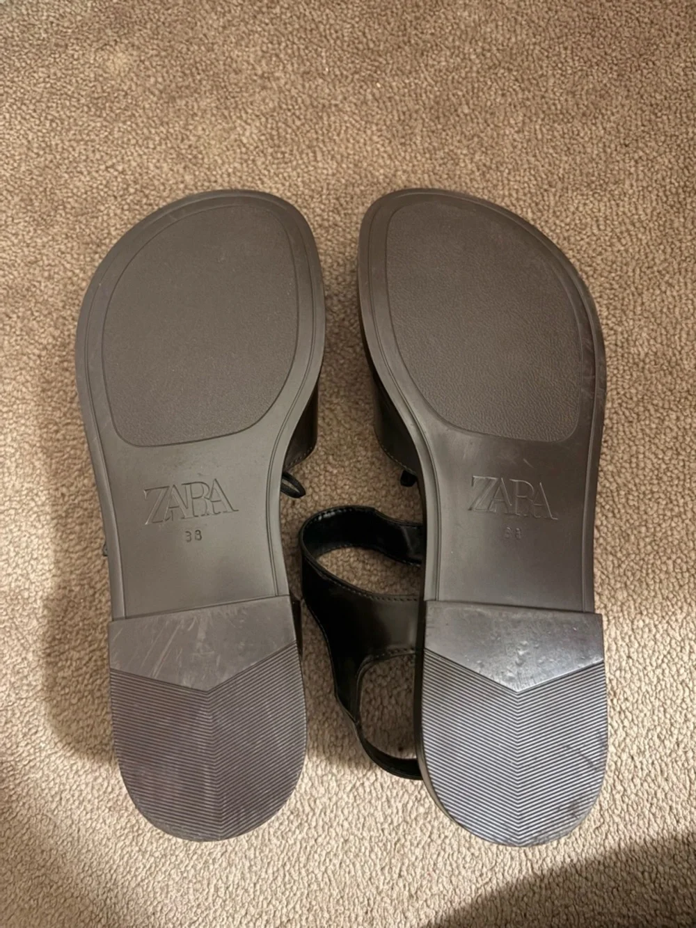 Zara Chocolate Brown Patent Mary Jane Shoes - Picture 7 of 7